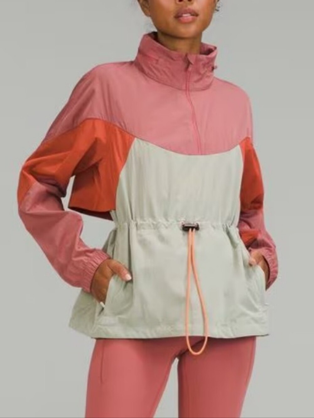 Lululemon Evergreen Anorak Brier Rose/Pale Raspberry/Natural Ivory